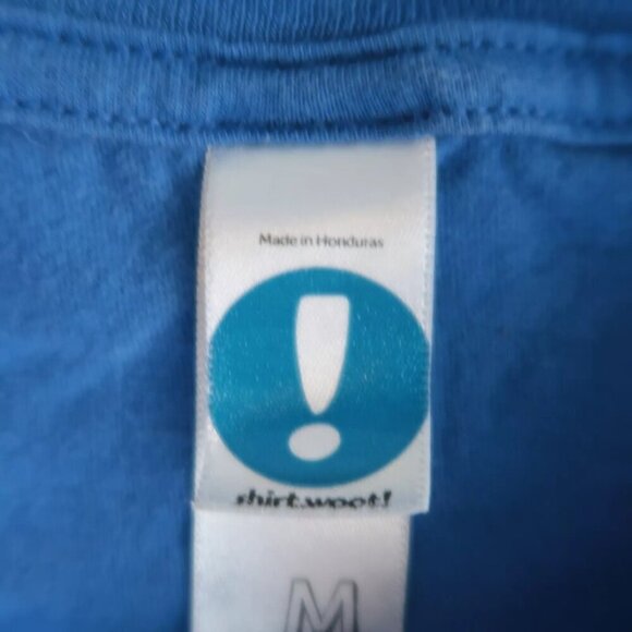 Ocarina Time! T-Shirt Zelda Nintendo Unisex Medium Blue Graphic Logo 100% Cotton - Picture 4 of 5